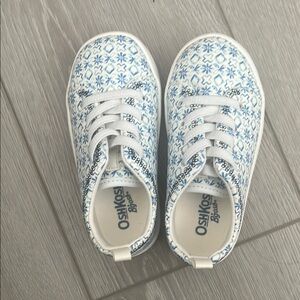 OshKosh B'gosh Blue and White Toddler Sneakers